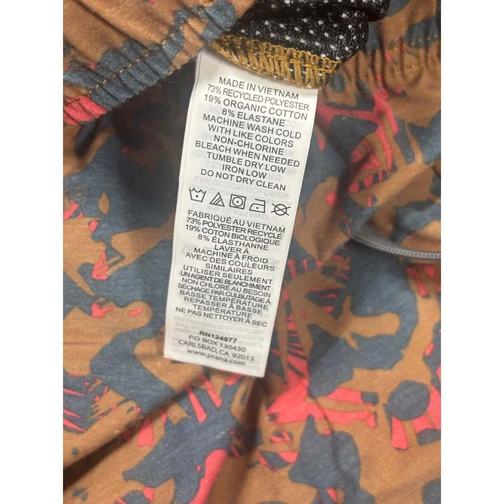prAna Metric E-Waist Shorts‎ Water Friendly Stretch Camo Print XL MSRP $69
